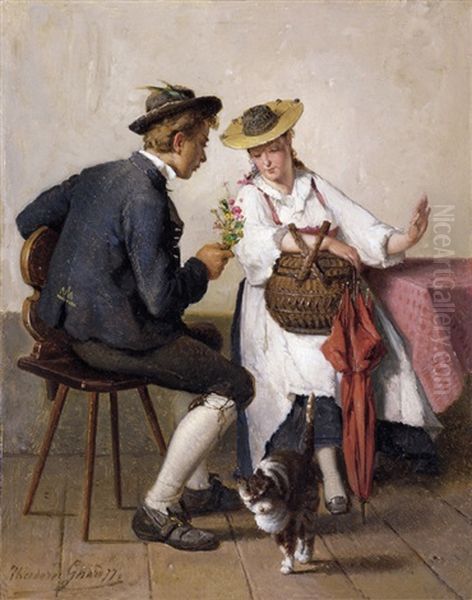 De Kleine Attentie Oil Painting by Theodore Gerard