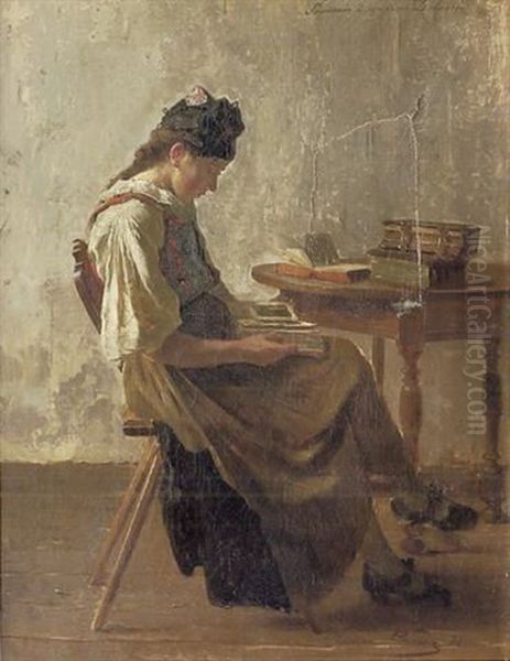 La Liseuse by Theodore Gerard