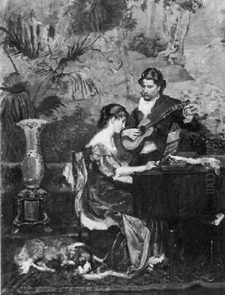 The Serenade Oil Painting by Theodore Gerard