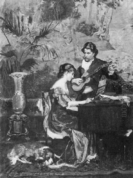 The Serenade Oil Painting by Theodore Gerard