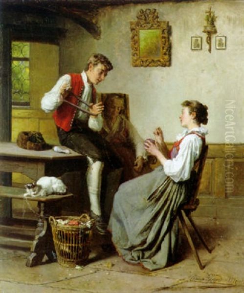 De Liefde Overwint Alles Oil Painting by Theodore Gerard