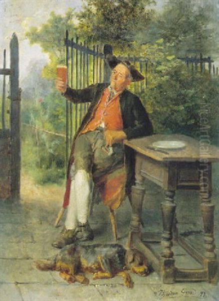 De Verpozing Oil Painting by Theodore Gerard