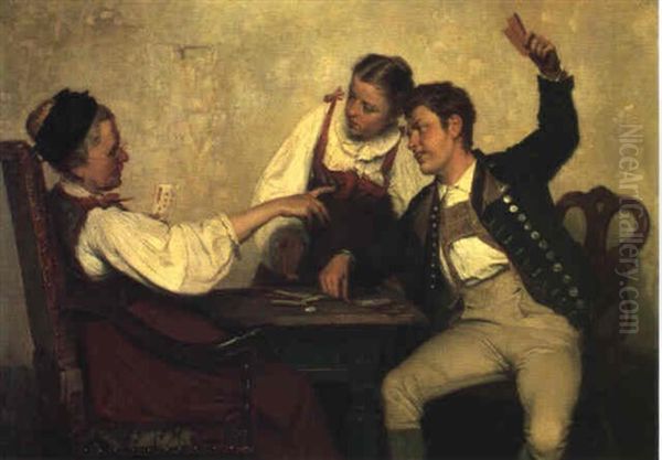 The Winning Trick Oil Painting by Theodore Gerard