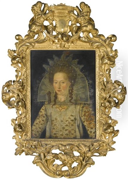 Portrait Of A Lady, Said To Be Lady Arabella Stuart Oil Painting by Marcus Gerards the Younger