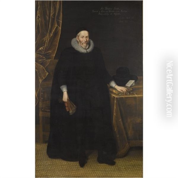 Portrait Of Sir Henry Savile Oil Painting by Marcus Gerards the Younger