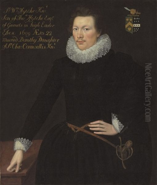 Portrait Of Sir William Fytche Oil Painting by Marcus Gerards the Younger