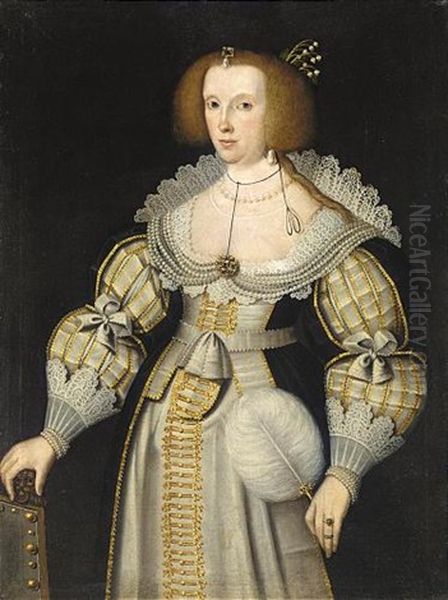 Portrait Of A Lady Oil Painting by Marcus Gerards the Younger