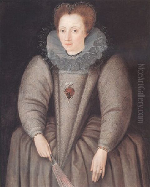 Portrait Of A Lady Oil Painting by Marcus Gerards the Younger