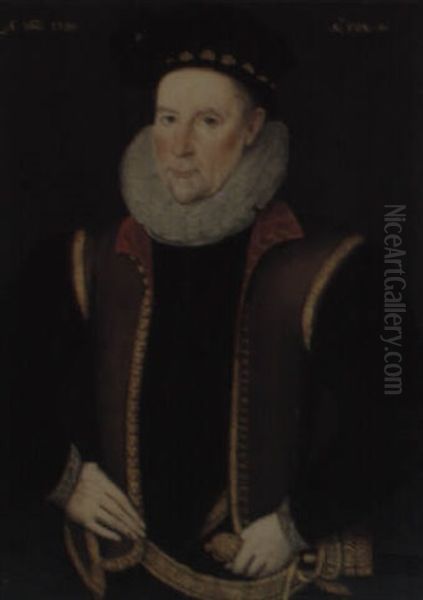 Portrait Of A Gentleman Oil Painting by Marcus Gerards the Younger