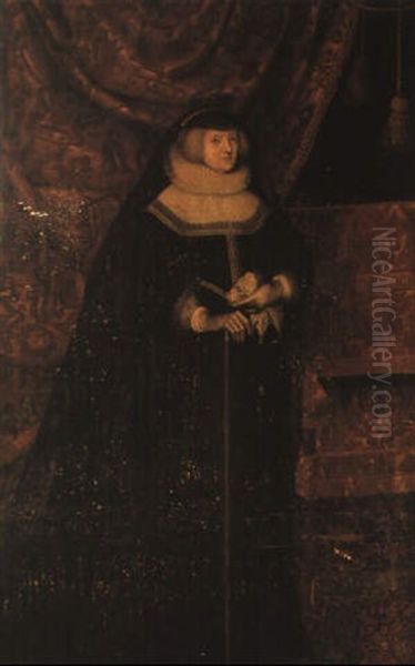 Portrait Of Elizabeth, Countess Of Devonshire Oil Painting by Marcus Gerards the Younger