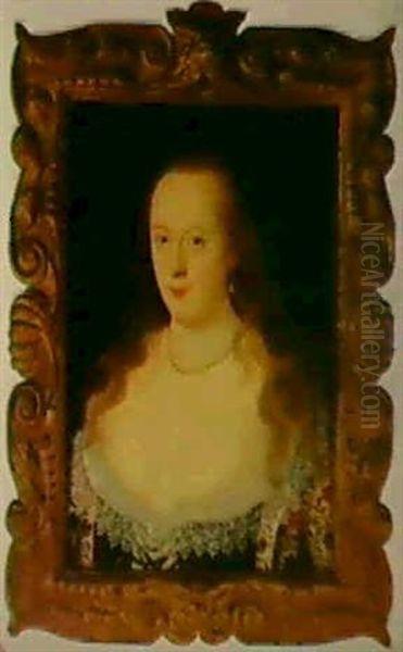 Portrait Of Frances, Countess Of Richmond Oil Painting by Marcus Gerards the Younger