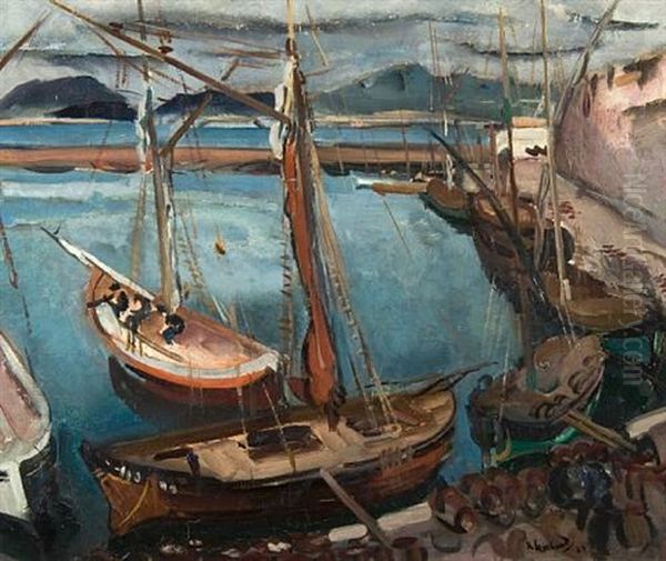 St. Tropez Oil Painting by Abel Gerbaud