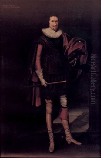 Portrait Of George Villiers, Duke Of Buckingham Oil Painting by Balthazar Gerbier d'Ouvilly