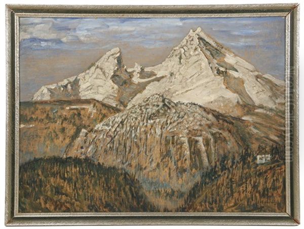 Der Watzmann Oil Painting by Alexander Gerbig