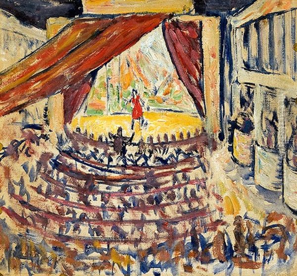 Im Theater Oil Painting by Alexander Gerbig