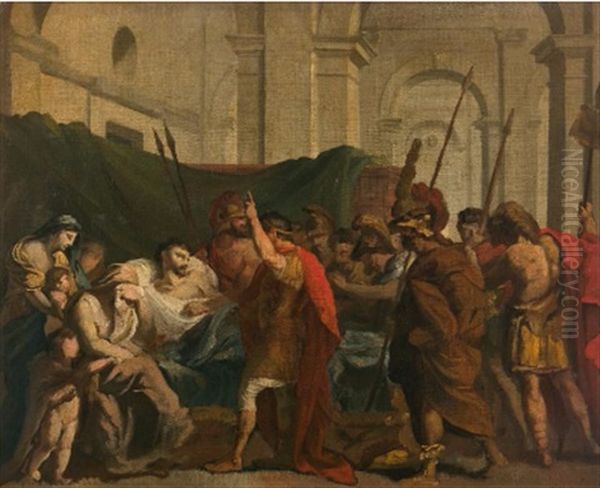 La Mort De Germanicus Oil Painting by Theodore Gericault