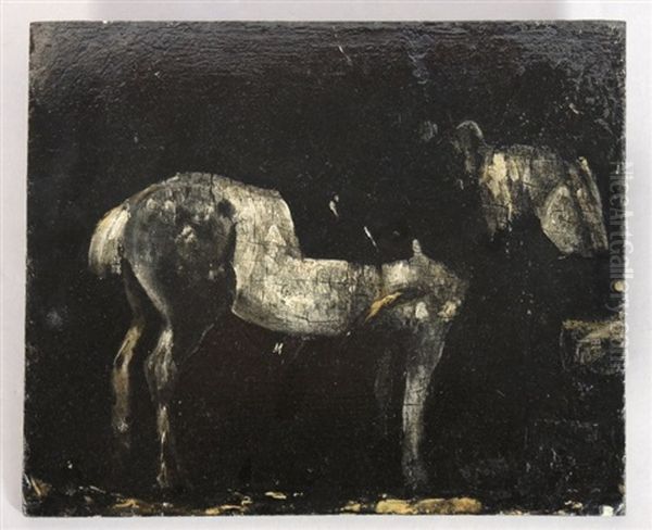 Cheval Dans Une Etable by Theodore Gericault