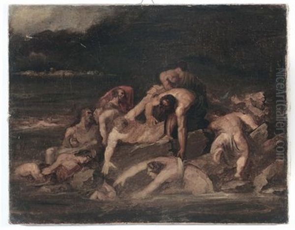 Scena Mitologica Oil Painting by Theodore Gericault