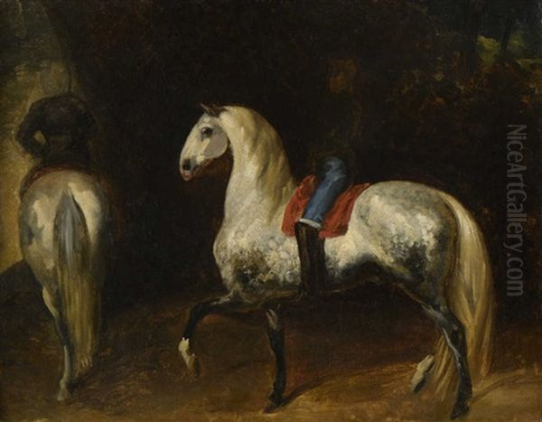 Le Manege Oil Painting by Theodore Gericault