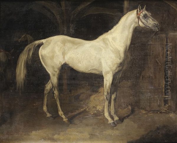 Cheval Gris Ou L'aly Oil Painting by Theodore Gericault