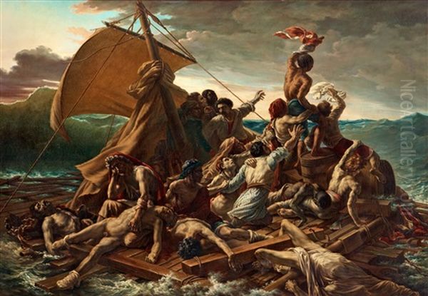 Medusas Flotte Oil Painting by Theodore Gericault