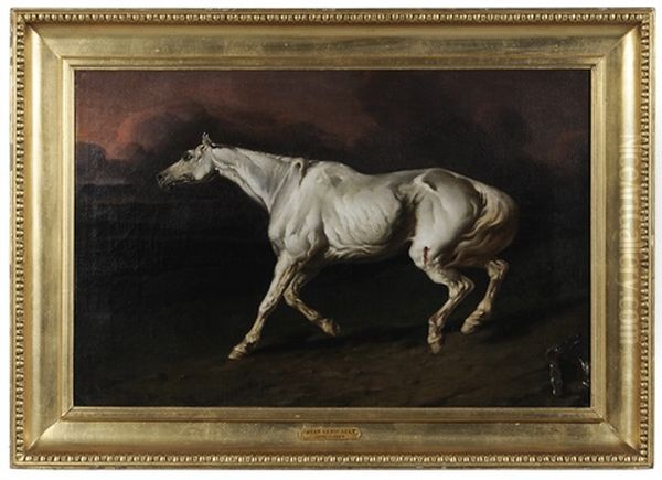 A Wounded Horse by Theodore Gericault