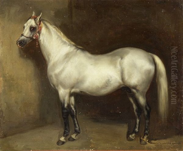 Arabischer Hengst Oil Painting by Theodore Gericault