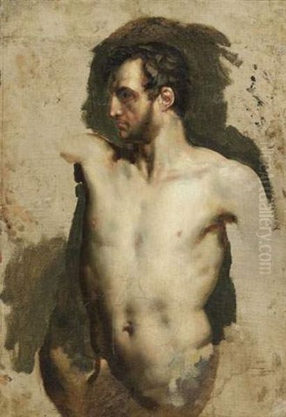 Academie D'homme Oil Painting by Theodore Gericault