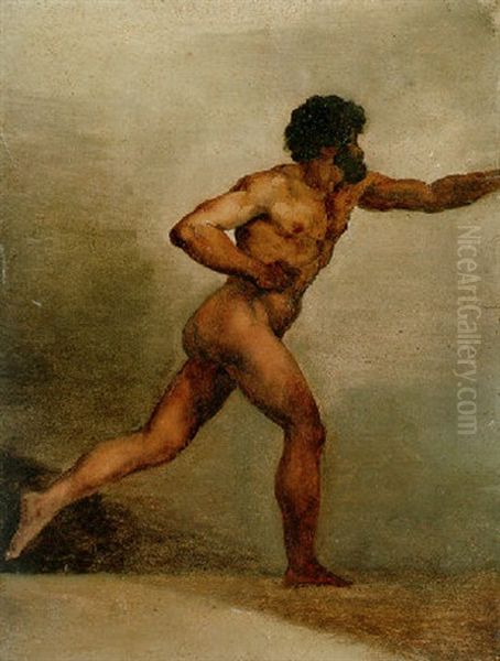 Academie D'homme Oil Painting by Theodore Gericault