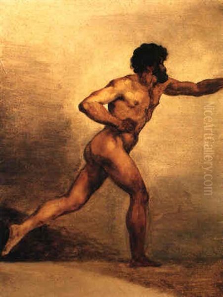 Academie D'homme Oil Painting by Theodore Gericault