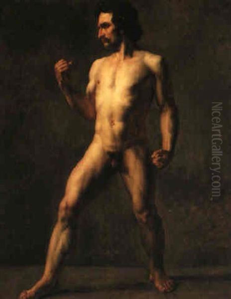 Academie D'homme Oil Painting by Theodore Gericault