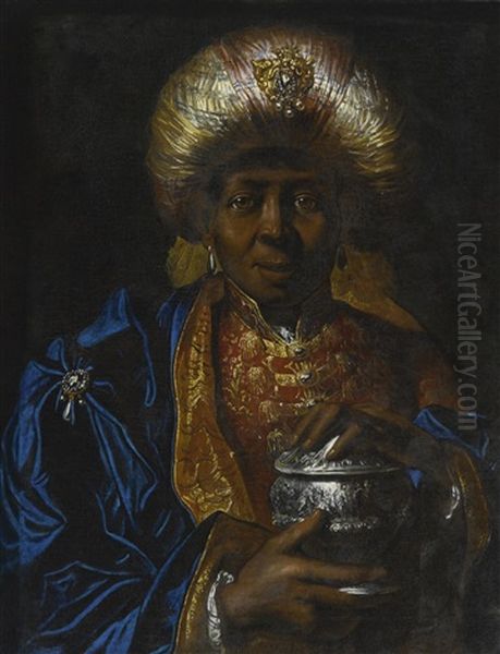 The Magus Balthazar Oil Painting by Jacques-Albert Gerin