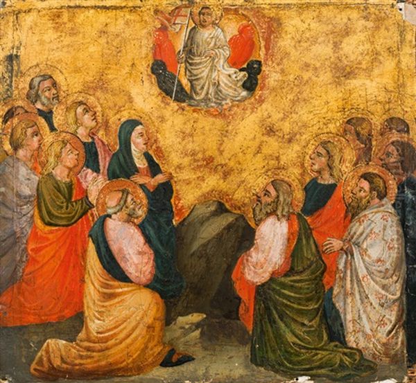 Ascension Of Christ Oil Painting by Niccolo di Pietro Gerini