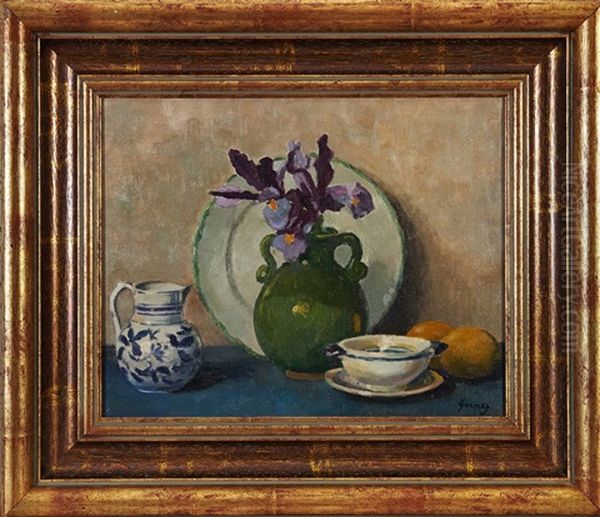 Nature Morte Aux Citrons Oil Painting by Paul Elie Gernez