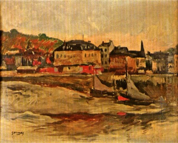 Honfleur - La Commanderie Oil Painting by Paul Elie Gernez