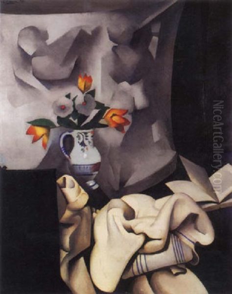 Nature Morte Cubiste Oil Painting by Paul Elie Gernez