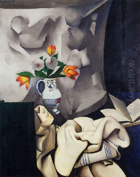 Nature Morte Cubiste Oil Painting by Paul Elie Gernez