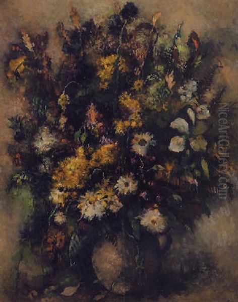 Grand Bouquet Oil Painting by Paul Elie Gernez