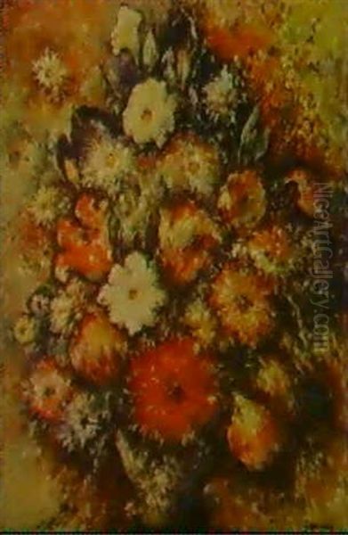 Le Vase Au Grand Bouquet Oil Painting by Paul Elie Gernez