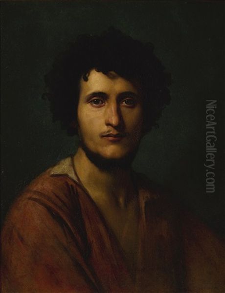 Portrait Study Of Giacomo Orlandi Di Subiaco Oil Painting by Jean-Leon Gerome