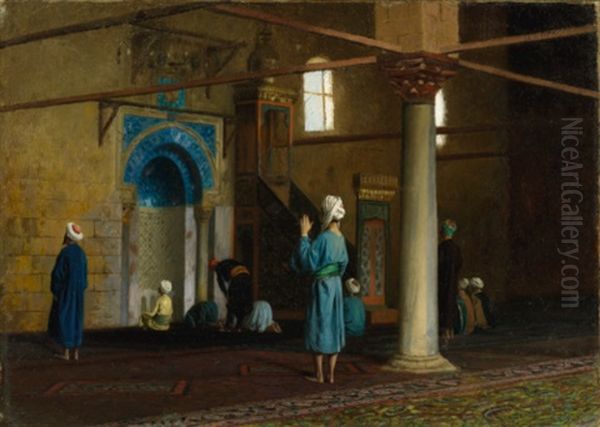 At Prayer, Cairo Oil Painting by Jean-Leon Gerome