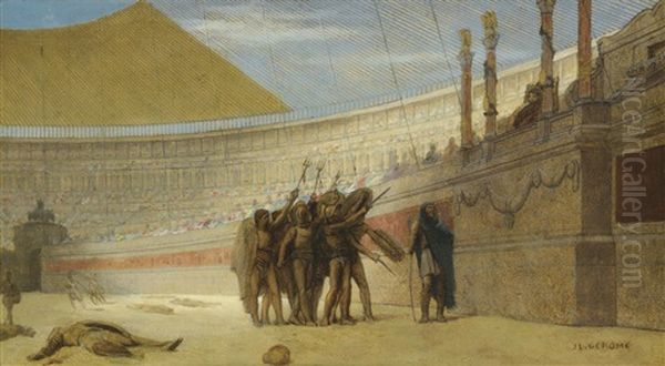 Ave Caesar, Morituri Te Salutant Oil Painting by Jean-Leon Gerome