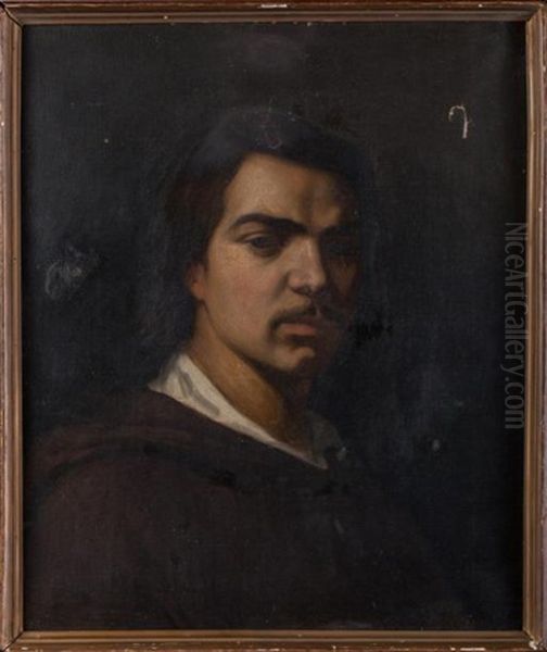 Portrait D'honore De Balzac Jeune Oil Painting by Jean-Leon Gerome