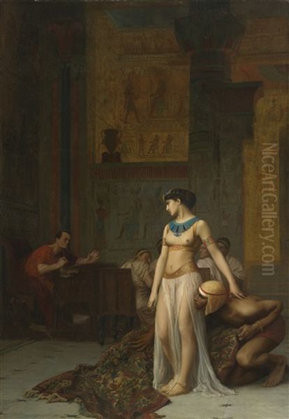 Cleopatre Et Cesar Oil Painting by Jean-Leon Gerome