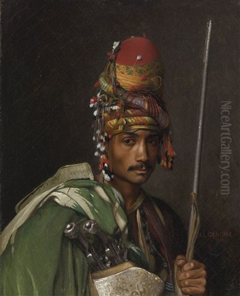 Bashi-bazouk Oil Painting by Jean-Leon Gerome