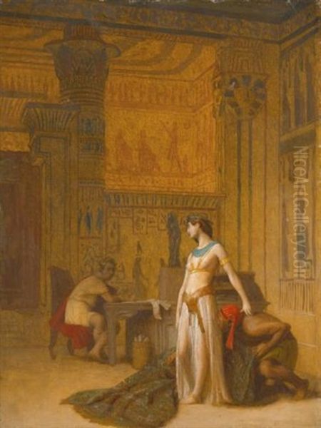 Cleopatre Et Cesar Oil Painting by Jean-Leon Gerome