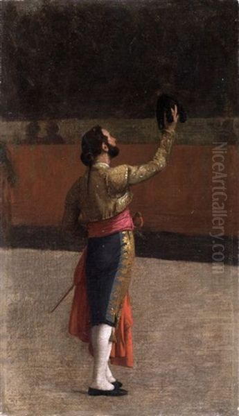 Un Matador Saluant Oil Painting by Jean-Leon Gerome