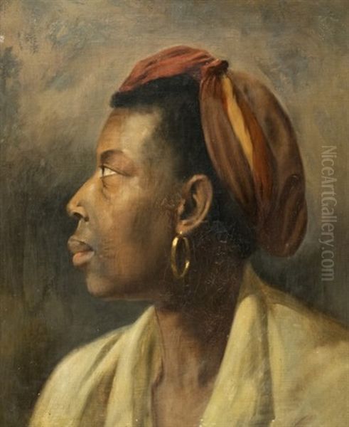 Portrait De Creole Oil Painting by Jean-Leon Gerome