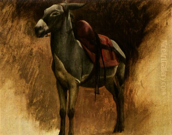 Un Ane (study) Oil Painting by Jean-Leon Gerome