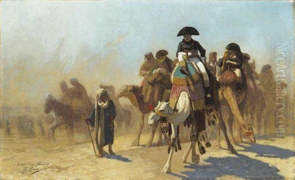 L'expedition D'egypte (study) Oil Painting by Jean-Leon Gerome